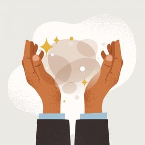 Hands displaying a holistic approach