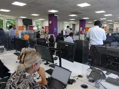 Buzzing office