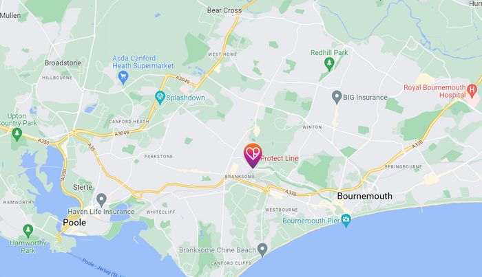 Protect Line location map