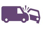 Van collision icon