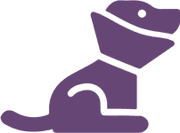 Sick dog icon